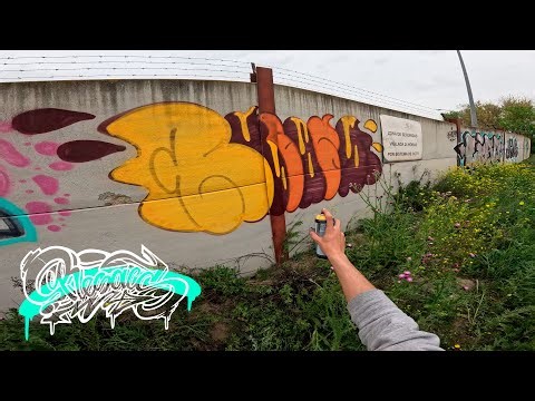 💣 Easy Graffiti BOMB + HOT Colors Spray Paint + RAW Video Process 💣 Resaks