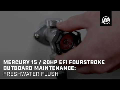 Mercury 15 / 20hp EFI FourStroke Outboard Maintenance: Freshwater Flush