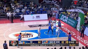 JOB WELL DEON 💪 Despite the loss, Deon Thompson put up an explosive 34-point performance to lead the Rain or Shine Elasto Painters to a strong Game 5 fight against TNT in the PBA Season 49 Commissioner's Cup semifinals. #PBASeason49 #PBAAngatAngLaban #OneSports | One Sports