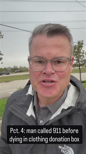 Man dies in clothing donation box