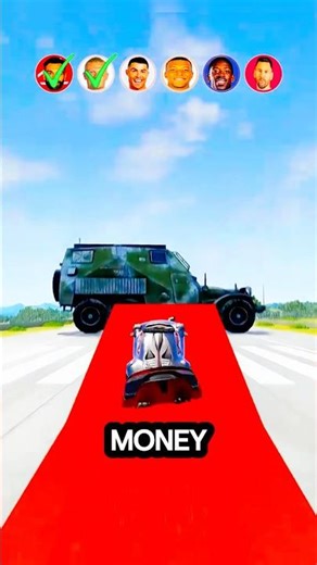 100 MPH Car Crash Test in BeamNG Physics Simulator#shortvideo