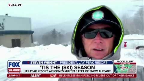 A Vermont ski resort welcomes historic snowfall at the start of the winter season