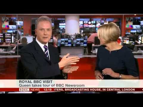 The Queen visits BBC News