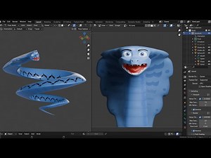Blender 4.1 - Cobra Snake Character Modelling | Ajar of Sahara