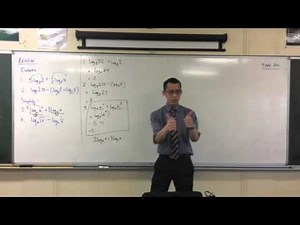Logarithms Review (1 of 4: Using Log Laws to solve Log Equations)