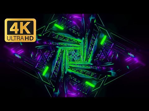 [4K] Music EDM Tranceinducing Colorful Disco - 3 Hours of Background