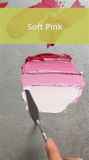 How to Mix Soft Pink Acrylic Paint | Alizarin Crimson + White