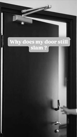 If your door still slams even after installing a door closer, the problem is usually not the closer itself. Most doors slam because of incorrect tension and improper speed adjustment. A well-set door closer controls both closing speed and final latching force. When these settings are balanced, doors close smoothly without noise or sudden impact. Door slamming is a setup issue, not a design flaw. Correctly adjusted hardware makes a noticeable difference in everyday comfort. VÖLO — Built to last. 