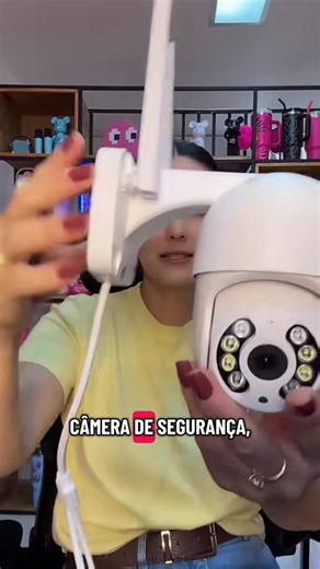 Câmera IP sem fio à prova d'água com resolução HD 1080P compativeCcom Ple feção deR pessoas em ambientes internos e externos visão noturna colorida e funções de IA Wi-Fi 2,4 GHz e Ethernet RJ45 #cameradesegurança #fy #oferta #viral #live