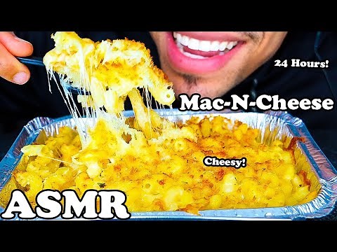 CHEESIEST MAC-N-CHEESE WITH FRENCH FRIES EATING SHOW MUKBANG JERRY ASMR NO TALKING 24 HOURS