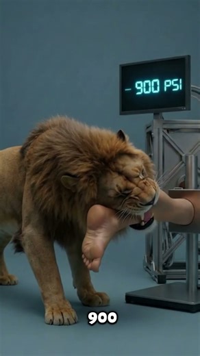 Animal Bite Force Test: Crushing a Human Leg #shorts