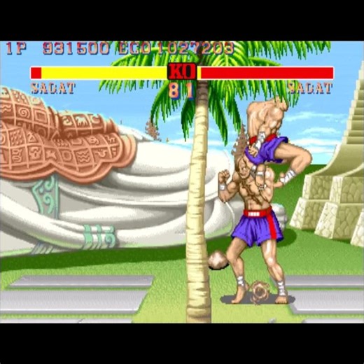 BOSS SAGAT vs SAGAT - Street Fighter II World Warrior #retrogaming