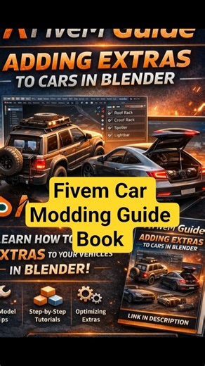 add car extras in FiveM using Blender 🚗🔥 #gta #fivem