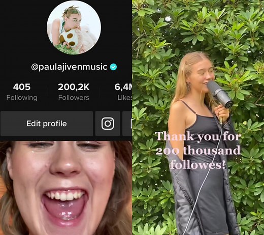 Paula Jivén på TikTok