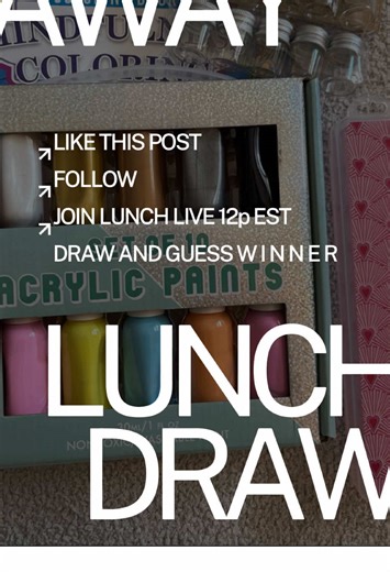 Birthday Giveaways Join Lunch Live at 12p EST and win Draw and Guess (playing at 12:40