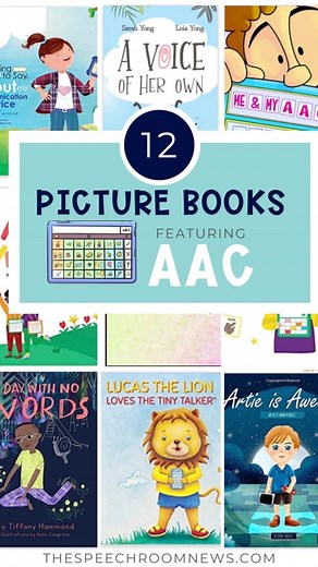 I snagged a new book featuring an #aac user this month which inspired me to make a list of books with AAC! 🙋🏼‍♀️ Do you have any of these books?! It’s a pretty short list! Linked in my profile or here: https://thespeechroomnews.com/2023/05/picture-books-that-feature-aac-users.html | Speech Room News