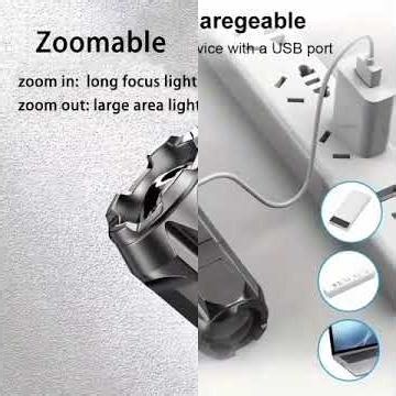 Powerful LED Flashlight – Rechargeable USB Waterproof Tactical Torch #flashlight