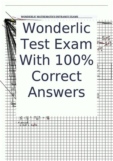 Latest Wonderlic practice test questions and answers A score assured 1138 video