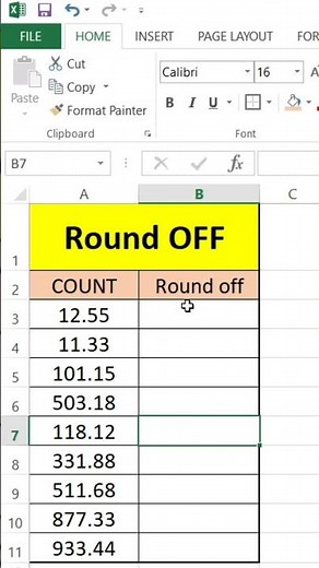 How to Use the ROUND Function in Excel: Simple Tutorial#excel