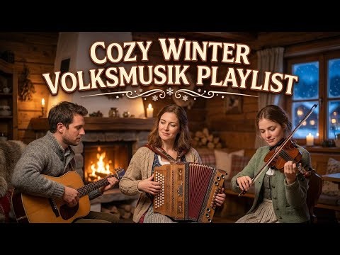 Cozy Winter Volksmusik Playlist 🔥 Bavarian Folk Music for Snowy Evenings
