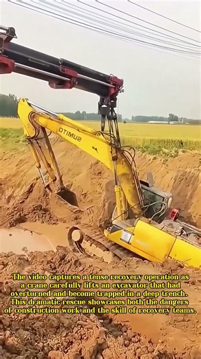 Heavy Metal Rescue: The Dramatic Recovery of a Sunken Excavator!