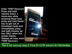 How to root Samsung Galaxy J5 Prime SM-G570F Android 6.0.1 Marshmallow