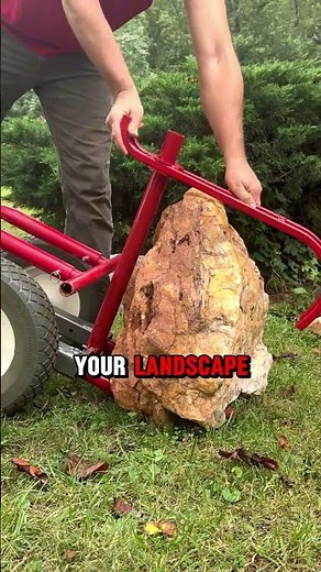 move big rocks without the heavy lifting #landscape #rocks #dolly #homesteading