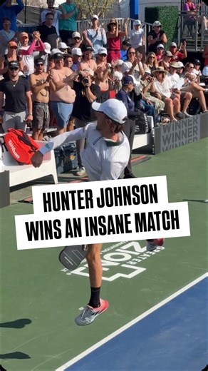 17K views · 208 reactions | One of the best matches of the entire tournament ‍ Hunter Johnson goes head to head with Jack Sock and holds on for victory, with a final scoreline of: 11-8 / 8-11 / 11-7  | PPA Tour | Facebook