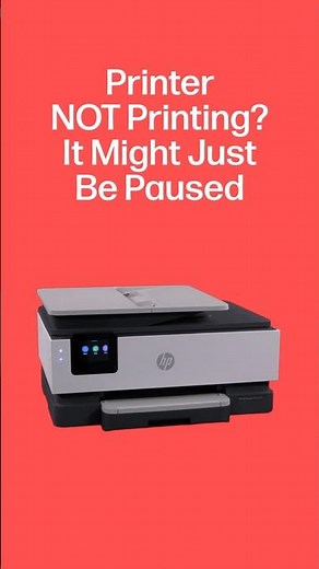 Printer Not Printing? It Might Just Be Paused #shorts