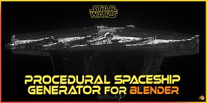 Procedural Spaceship Generator | BlenderNation Bazaar
