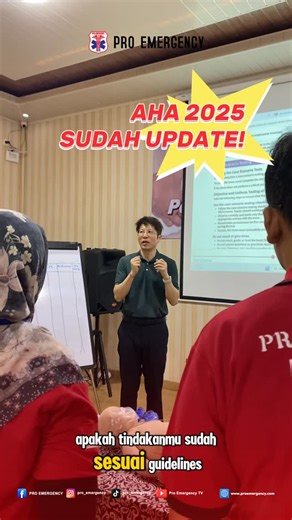PRO EMERGENCY on Instagram: "Webinar Basic Life Support (BLS) & Advanced Cardiovascular Life Support (ACLS) hadir dengan update terbaru sesuai AHA Guidelines 2025. Pro Emergency mengundang tenaga kesehatan untuk mengikuti webinar yang membahas standar penanganan kegawatdaruratan terbaru, mulai dari BLS hingga penatalaksanaan henti jantung sesuai pedoman American Heart Association. Materi dirancang ringkas, aplikatif, dan relevan dengan kondisi praktik di lapangan. Materi yang akan dibahas: • BLS