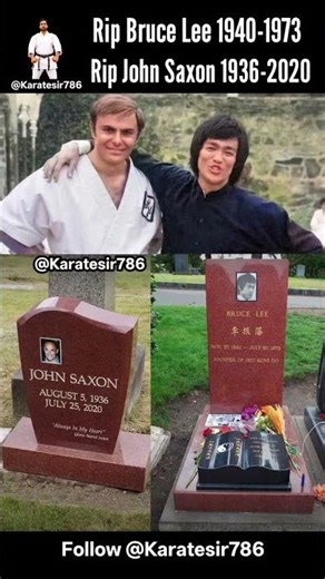 RIP BRUCE LEE 1940 1973 AND JOHN SAXON #karate #brucelee #karatesir786