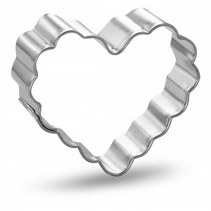Mini Heart Fluted Cookie Cutter 1.5 in M187, Handmade in the USA, Tin-plated Steel - Etsy Canada