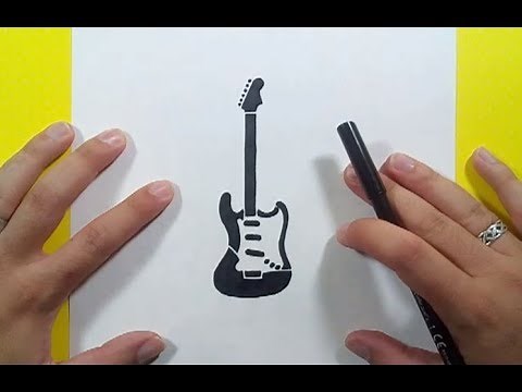 How to draw a guitar step by step | How to draw a guitar