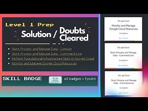 Arcade Level 1 Prep Solutions || All Doubts Clear || Claim Skill Badges & earn free Google swags
