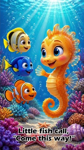 Shelly the Seahorse 🐚 | Fun Ocean Adventure for Kids | Under the Sea | Nursery Rhymes & Kids Songs