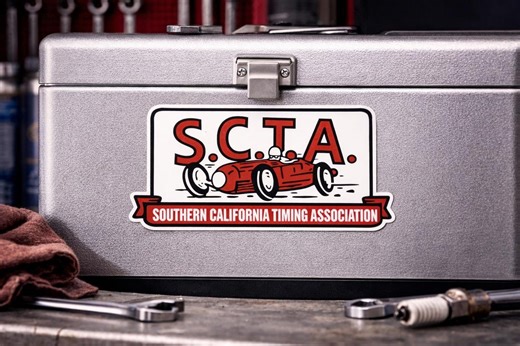 SCTA Racing ROADSTER Decal Sticker Blk Southern California Timing Association Vintage Race Car Logo Bonneville & El Mirage Landspeed Racing - Etsy