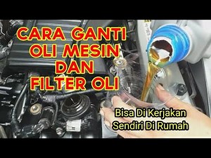 GANTI OLI MESIN DAN FILTER OLI MOBIL CALYA/SIGRA!! Sangat mudah.