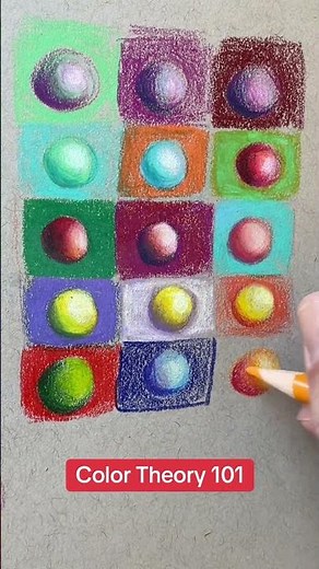 Color theory basics: use color theory brighten colors #colortheory #complementarycolors #howtodraw