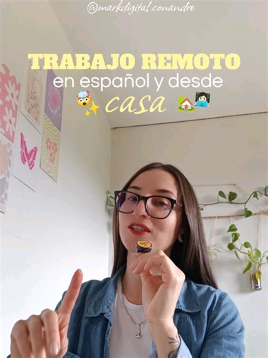 4 trabajos remotos en español que pueda ser desde casa 👩🏻‍💻✨ ❤️‍🔥 el último sin duda es el mejor, y te dejé gratuita en el enlace de mi perfil #trabajosremotos #ia #ingresosdesdecasa #infoproductos #negociosdigitales