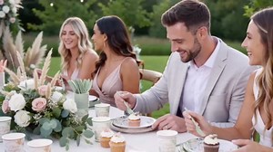 350 Pcs Boho Bridal Shower Paper Plates Napkins Cups Disposable Tableware Sets With Knives Forks Spoons Cheers to Love Bridal Shower Party Favors for 50 Guests Wedding Engagement Decorations (boho)