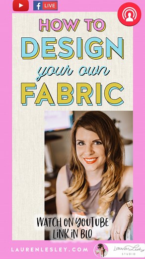 How to Design Your Own Fabric | Step by Step Watercolor Fabric Design Tutorial — Lauren Lesley Studio
