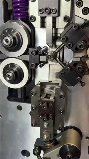 1.6mm coiler making tower spring #SpringMachine #SpringCoiler #SpringCoilingMaking #ConicalSpring