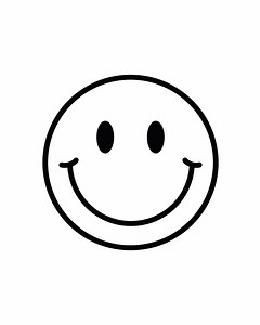 Smiley Face Svg, Happy Face Clipart, Digital Download Png Jpg Dxf Pdf File - Etsy