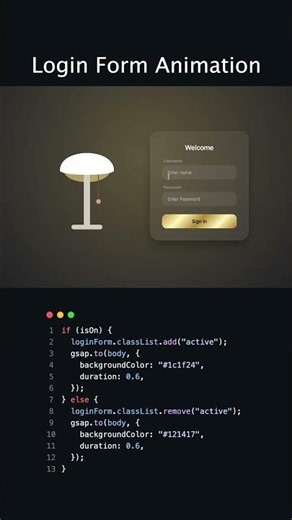 INSANE Login Form Animation Using JavaScript!! #coding