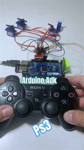 Arduino + 4 servomotores y ps3