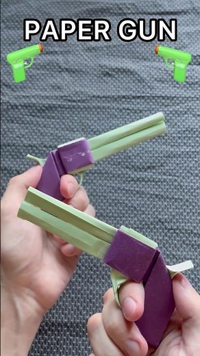 Paper Gun Origami Easy Tutorial | How To Make a Paper Gun (No Glue)