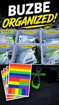 Buzbe waterproof custom labels for your tackle #fishing