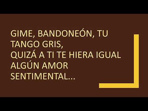 NOSTALGIAS Tango karaoke Tono SOL – G