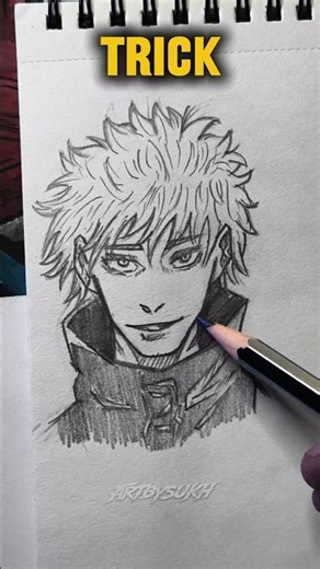 Draw PERFECT Anime Face in 60 Seconds 😎⏱️ | Day 3 #shorts #drawing